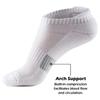 5 Pairs Womens Sport Ankle Socks Single Color Running Athletic Cushioned Sole Socks with Tab