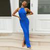 Robes sexy à dos nu fendues pour femmes printemps et été