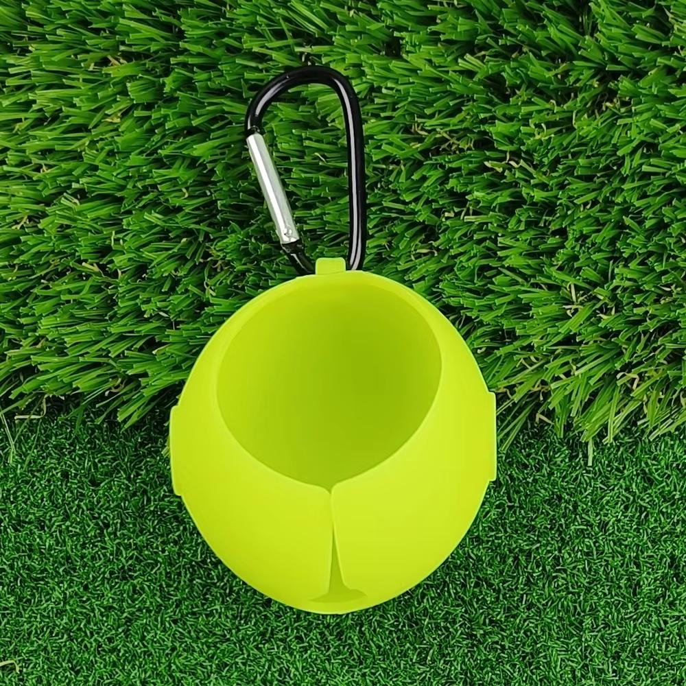 Portable Golf Ball Hook Holder Protective Cover 11mm Golf Ball Silicone Sleeve Protective Cover Golf Training Aids Golf Bags