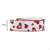 Heart Shaped Ribbons for Valentine's Day Crafts 1.5 Inch Wide Wrapping Scrapbooking
