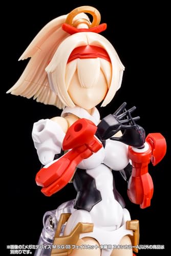 Kotobukiya Megami Device M.S.G 03 Gesichtsset für Asura Hautfarbe A Höhe ca.. 19mm 1/1 Maßstab Plastikmodell