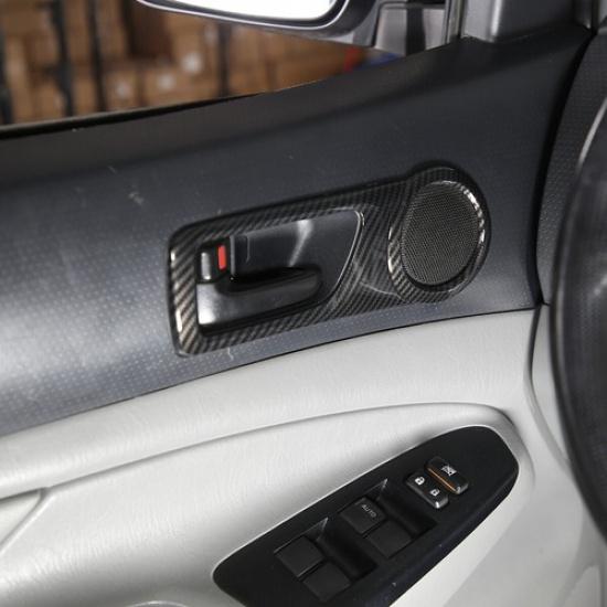 For Toyota Tacoma 2011-2015 ABS Carbon Fiber Interior Door Handle Bowl Trim