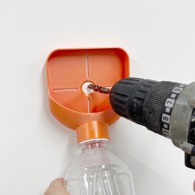 Quick Install Drill Chip Collector Wall Drilling Dust Collector Box for Most Power Tool for Home Renovation, Tiles,