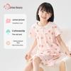Girls' Spring Summer Thin Cotton Nightgown