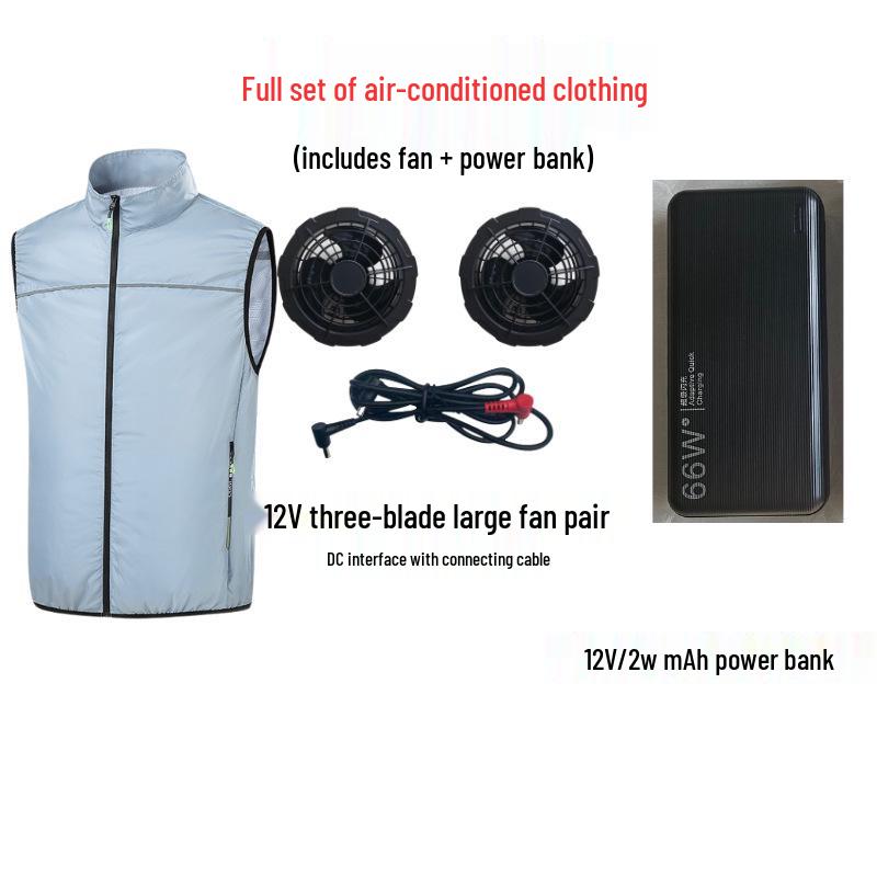 Gilet Raffreddante Intelligente da Esterno da Uomo - Abbigliamento Estivo Condizionato.