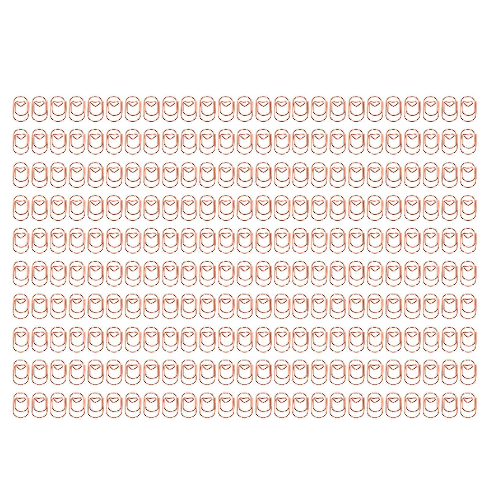 250 шт. Фигурные скрепки Маленькие в форме сердечка Пластиковая проволока Широко используются Милые скрепки для дома школы офиса Розовые