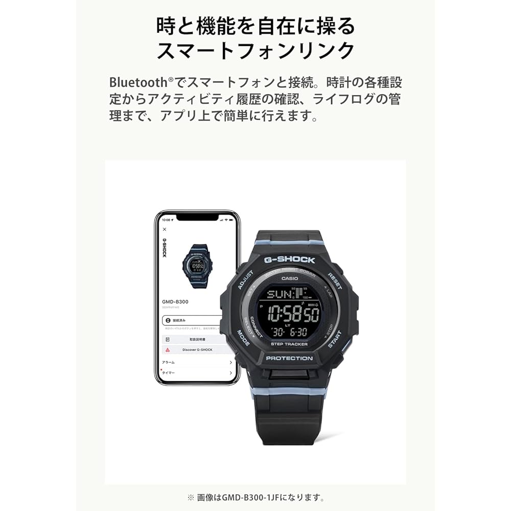 Casio G-Shock GMD-B300SC-4JF Mid-Size Bluetooth Watch Coral Orange Eco-Friendly Material Women's