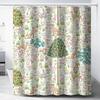 Vintage Floral Shower Curtain William Morris Original Design Forest Animal Floral Pattern Bathroom Shower Curtain Waterproof