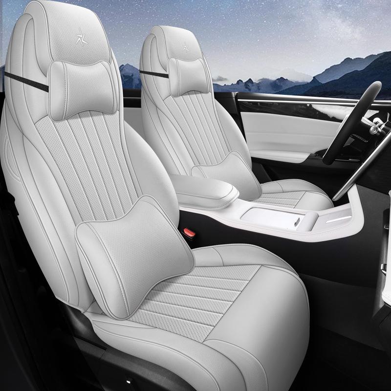 Universal Leather Seat Cover for 23 Galaxy L7 Models - Full Surround, All-Season Car Cushion