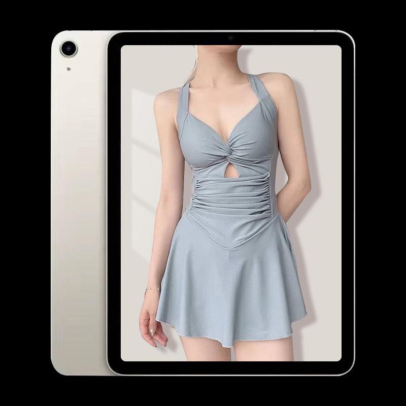 Women's Sleek Open-Back Push-Up Swimsuit - New Style, Slim Fit, Pure Desire for Vacation and Hot Springs