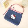 Hello Kitty Crossbody Bag With Denim Canvas For Kids And Collectors