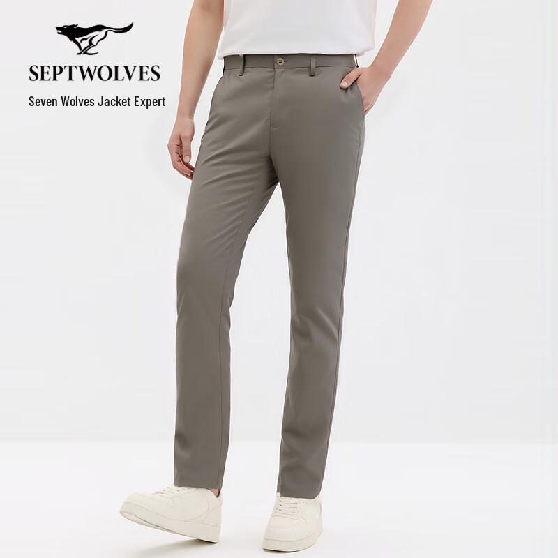 SEPTWOLVES Men's Straight-Leg Casual Pants