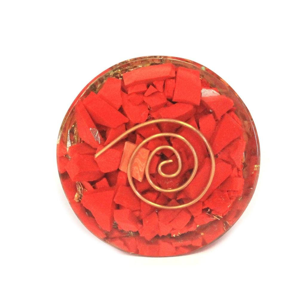 Orgonite Cone Chakra Copper Crystals Gemstones 80mm