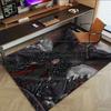 1pc Fire and Blood Office Carpet Chair Mats, Home Decor Mat | Fantasy Theme Mat | Durable Mat, Dragon DecorB23