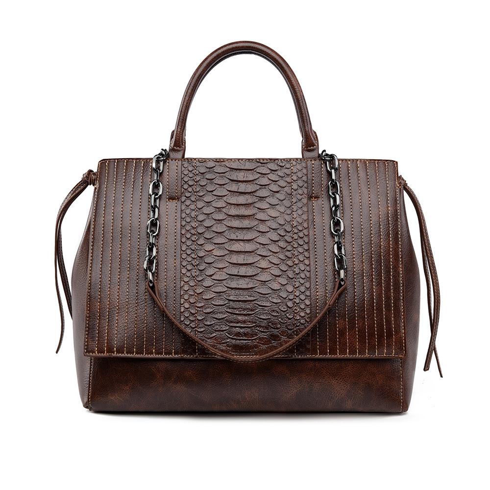 

Tote Bag with Crocodile Pattern Women s Shoulder Bag, Large Capacity, High-end Feel, Women s Bag, Fashionable Temperament, Commuting Handbag