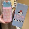 Kids Cartoon Dog Rabbit 316 Stainless Steel Insulated Bottle With Straw For School And Travel