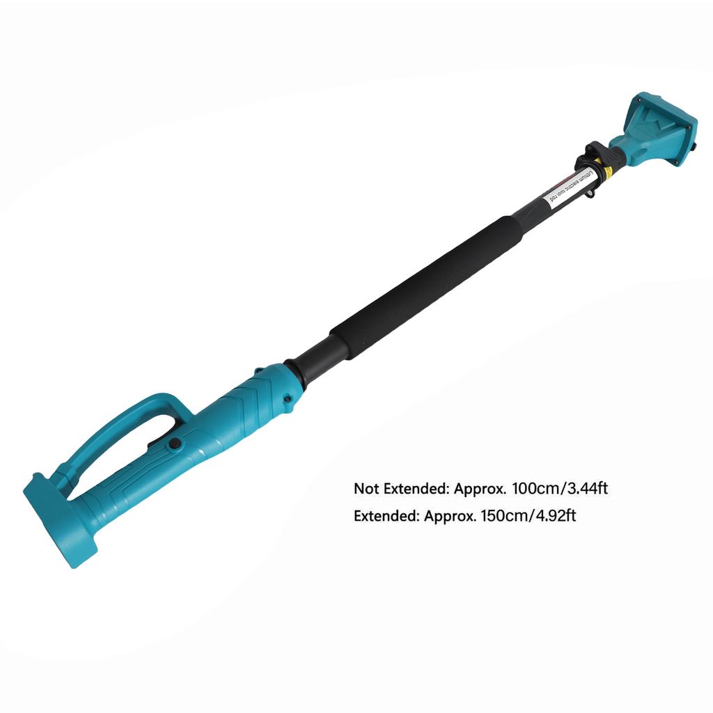 Tree Pruner Telescopic Pole Rotating Head 3.44 Ft To 4.92 Ft Electric Pruner Extension Pole Anti Slip Blue for Garden