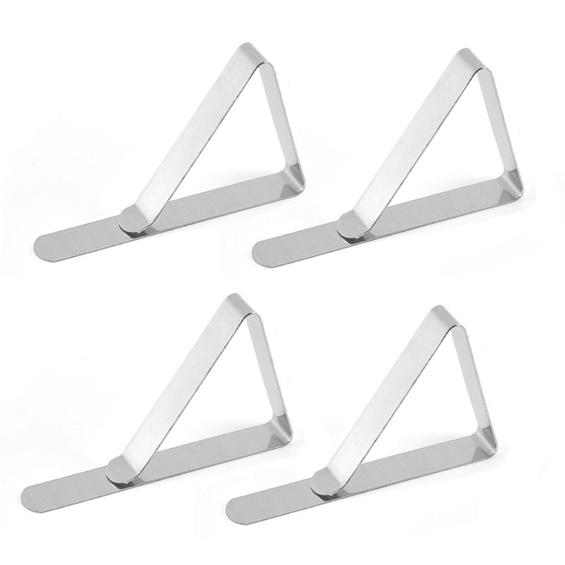 2/4/12Pcs Tablecloth Clips-Picnic Table Cloth Clips-Stainless Steel Table Cloth Cover Clamps-Table Clips for Weddings Party