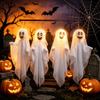 Outdoor Tree Hanging Spooky Outdoor Decor Light Up Ghost Decorations  Halloween Party