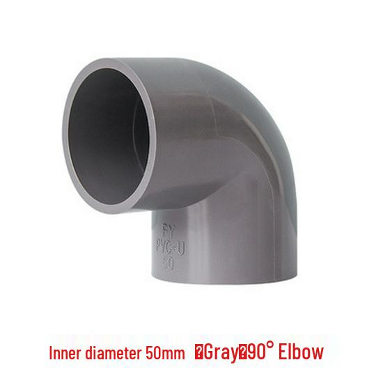 PVC 90-Degree Right Angle Elbow Water Pipe Fittings (20-75mm)