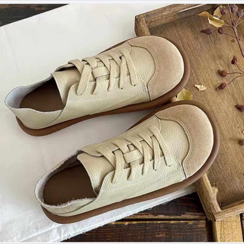 Fashion PU Leather Shoes for Women, Small White, Comfortable Big Toe Shoes, Cute, 2024 Spring New Style