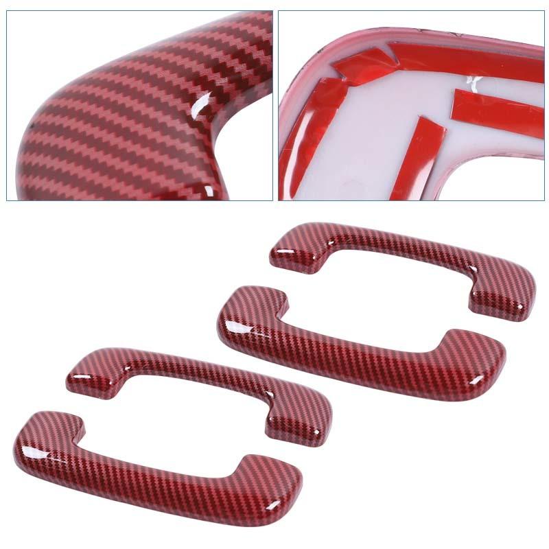 ABS Top Handle Decoration Protective Cover Sticker Fit For Dodge Charger 2011 Up Car Interior Accessories