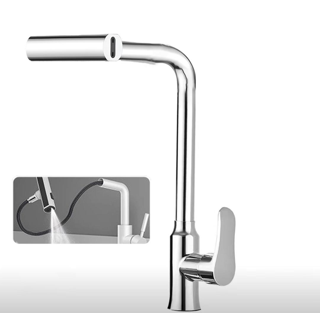 

Кухонный душ с водопадом, душевая лейка, раковина для мытья посуды с холодной и горячей водой, многофункциональный поворотный кран для мойки посуды