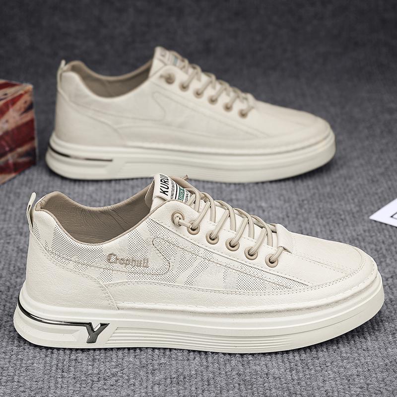 Menn Mote Fritid Lav Topp Skateboardsko Gutter Komfortable Sneakers Mannlige Studenter Trendende Myk Såle Klassisk Pustende Gym Sklisikker