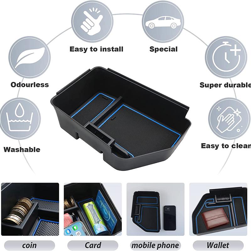 For Kia EV6 Center Console Organizer - Center Armrest Secondary Storage Box - EV6 GT-Line Light Wind