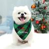 Happy And Bright Truck Printed Dog Cat Scarf Bandana Pet Bib Saliva Towel Washable Pet Accessories Christmas Decor New Year Gift