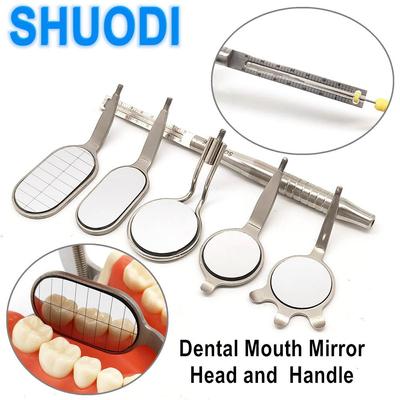 Dental Mundspiegel Odontoskop Mundpflege Zähne sauber Untersuchung Hygiene Glasspiegel Griff