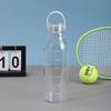 Water bottle new high value large capacity simple plastic cup high temperature anti drop graduated cup outdoor sports portable water cup