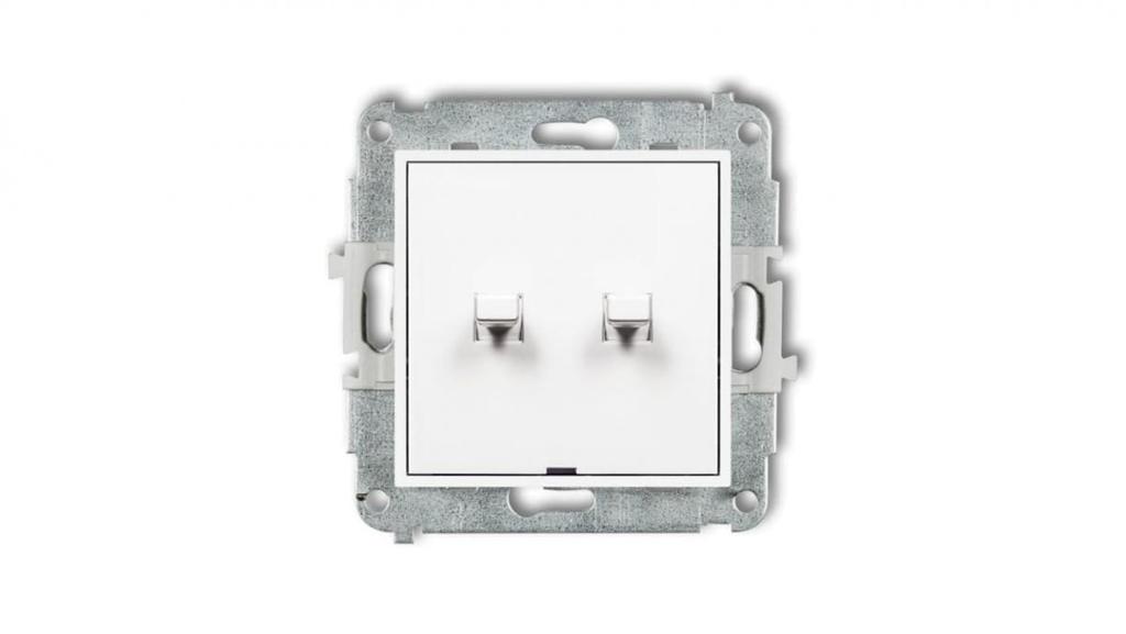 Mini Mechanizm Łącznika Świecznikowego W Stylu Amerykańskim Biały Mat 25Mwpus-2