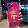 Glitter Crown Lucky Letter Pattern Shockproof Couple Phone Case For Doogee Note 58 58 Pro Casing Soft Silicone Black Cover