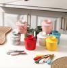 300Ml Ceramic Butter Cup Water Seal Creative Western Cheese Seal Jar Lid Classic Design Kitchen Camping Food