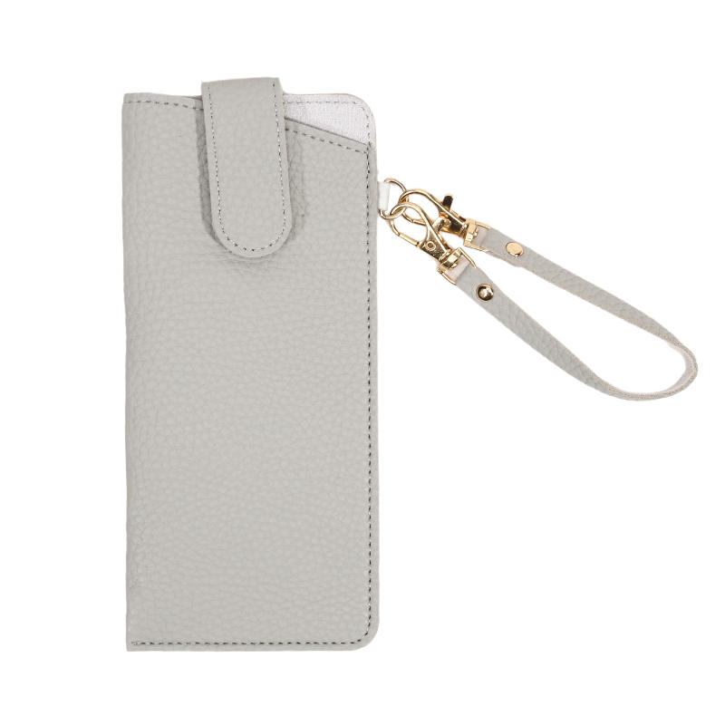 

Сумка для очков из ПУ кожи, портативный защитный чехол для солнцезащитных очков и очков для чтения, футляр-коробка, мешочек, подвесной чехол для очков серый