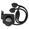 Flexible Length Electrical Cord Waterproof Designs Weather Resistant Power Cord 2 Type for Reliable Camping Power