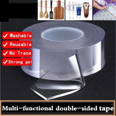 Wiederverwendbarer, spurloser, doppelseitiger Magic Nano Tape-Gel-Griffaufkleber, abnehmbare, waschbare Bänder, dicker