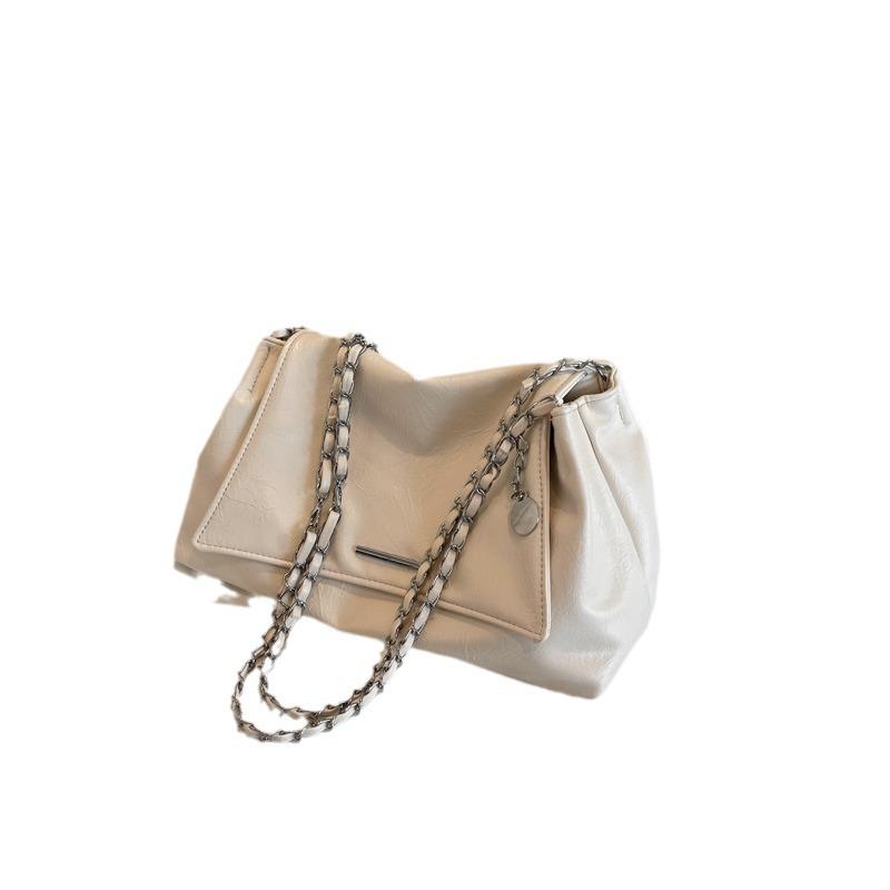 Summer Casual Flip Shoulder Bag 2025 New Popular Soft-faced Large-capacity Bag Women's Versatile Diamond Chain Bag