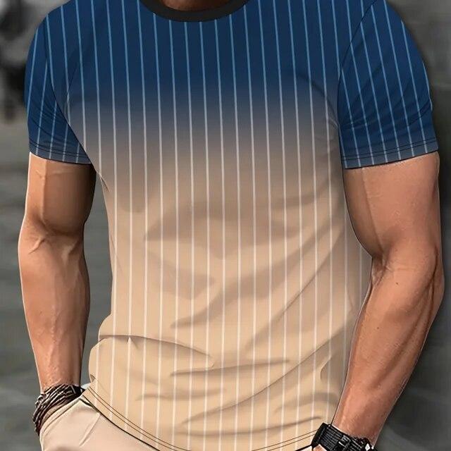 Camisetas informales para hombre, ropa de primavera, camisas ombré, camisetas de manga corta de gran tamaño, camisetas para niños, camisetas Vintage 5XL para hombre