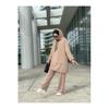 Women's Hooded Zippered Sleeves Elastic Wide Leg Pants Suit