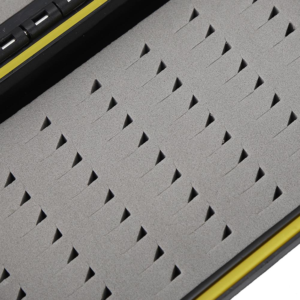 Boîte à appâts de pêche portable noire, étui de rangement étanche à double couche pour leurres à mouches, accessoires de pêche