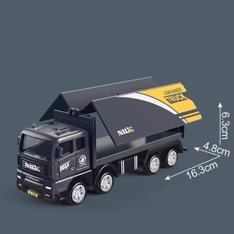1pc Children's Game Car Simulation Transport Truck Container Children's Inertial Vehicle Model Education Toy Gift Combination