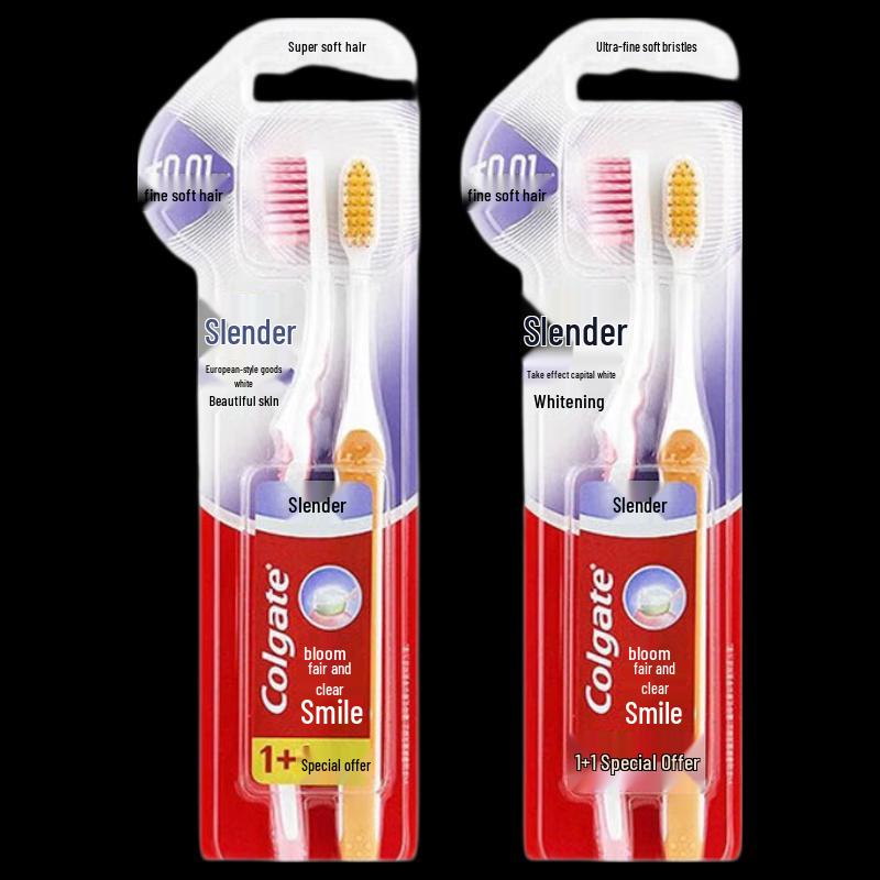 Colgate SlimSoft Dual Action Whitening Toothbrush
