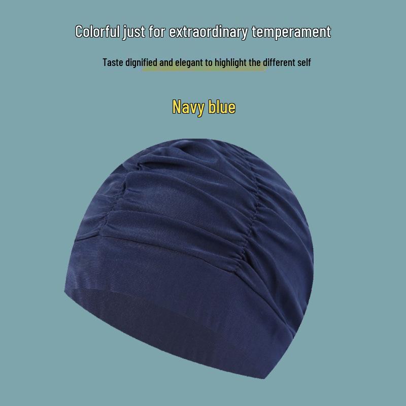 

Унисекс Взрослая Плиссированная Шапочка для Плавания – Модная, Не Стягивающая, с Защитой Волос и Ушей