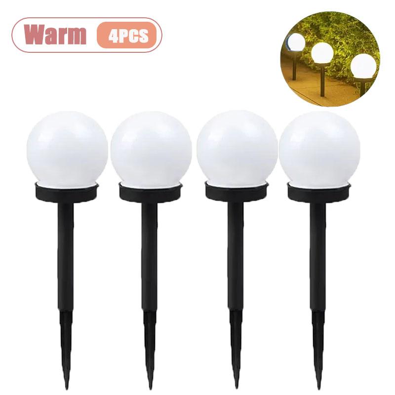 2/4/8PCS Garden Yard Solar LED Outdoor Light Bulb Waterproof for Street Park Summer Camping Decoration IP65 Rated