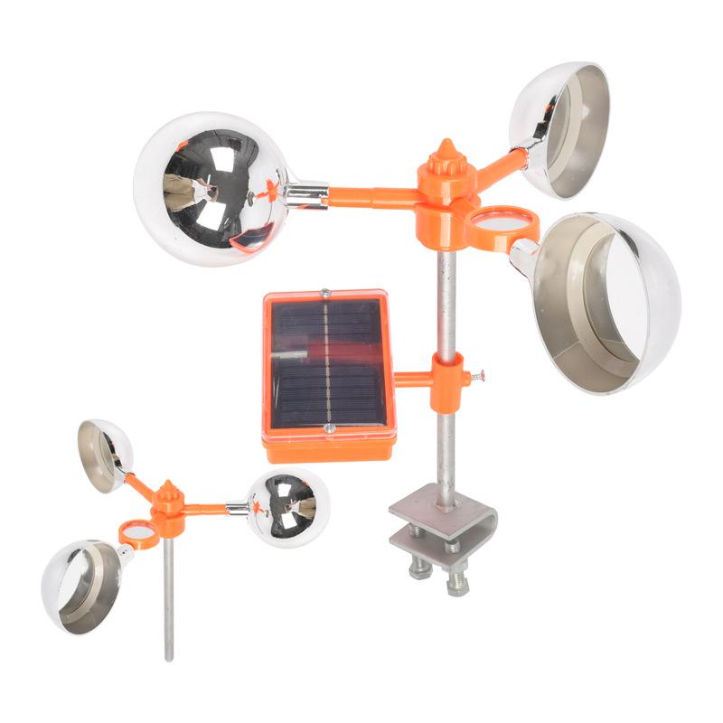 Solar Wind-Powered Bird Deterrent for Orchards and Farmland