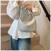Simple and fashionable bag women's 2025 new Korean version versatile shoulder underarm bag niche high-end dumpling bag messenger bag