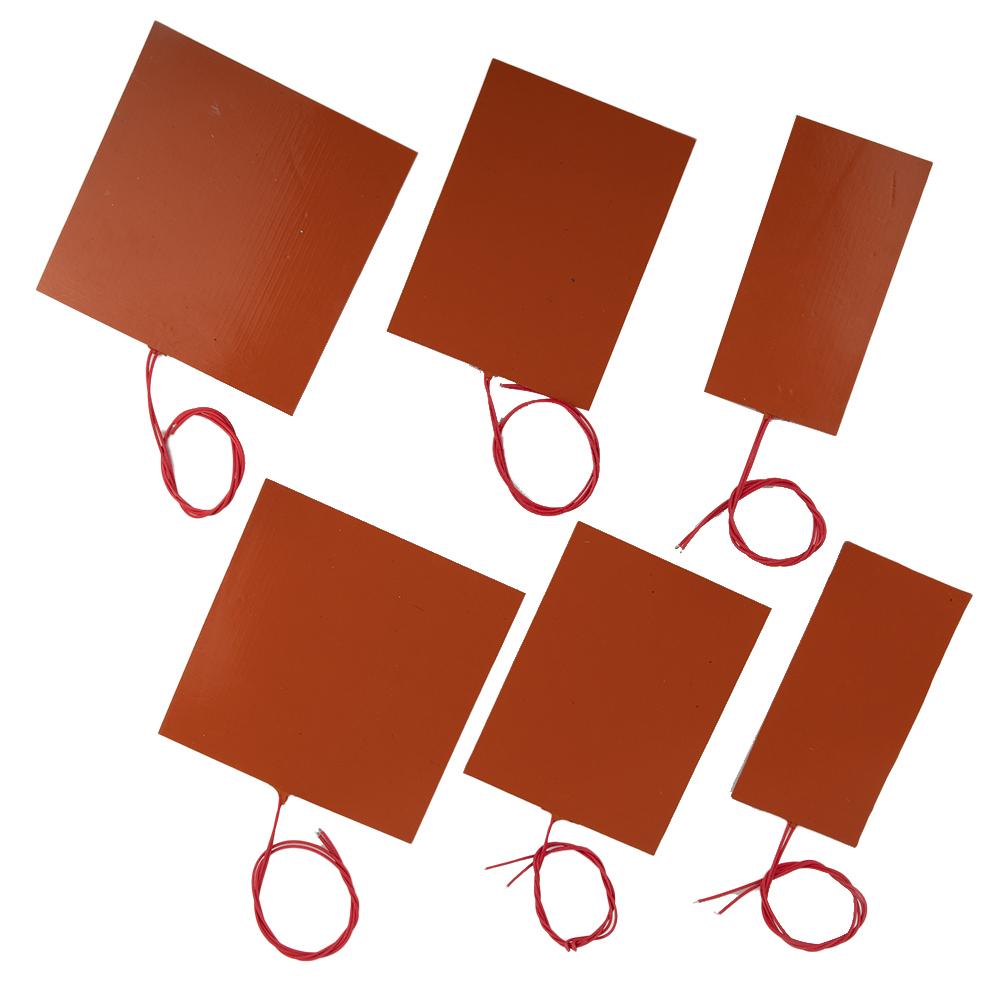 12/24V Elektryczna Silikonowa Mata Grzewcza Elastyczna Spirala Grzewcza 150mm Podkładki Grzewcze Płyta Grzewcza Stabilna/Wysokotemperaturowa