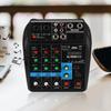 Mini USB Bluetooth Sound Card 4-channel Mixer for Household Stage